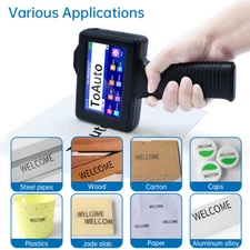 42ML Handheld jet Inkjet Printer Date QR Code Barcode Logo Maker 600DPI Machine