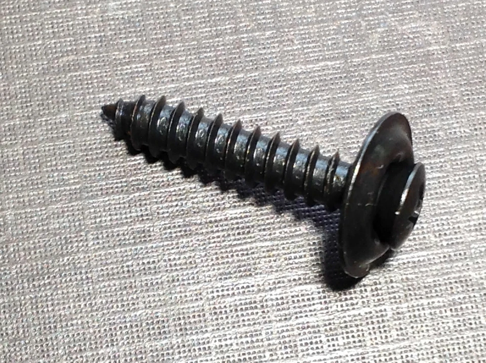 25 piezas #10 x 1" con 6 cabezales puerta moldura panel negro tornillos arandelas Chevy GM Buick Foto 3 de 4