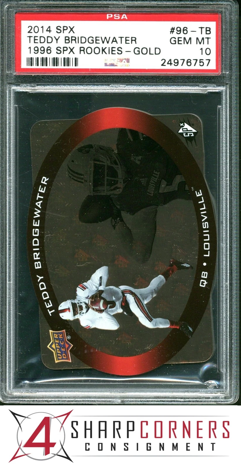 Teddy Bridgewater SPx 1996 SPx Rookies #96TB Gold