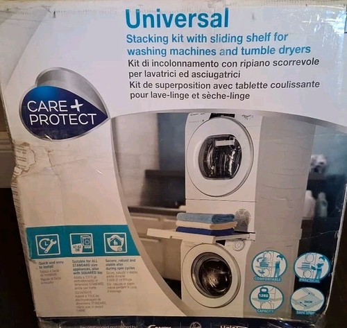 CARE+PROTECT Universal Stacking Kit with Sliding Shelf for Wachine Machines and 