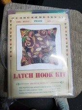 LATCH HOOK PILLOW KIT FALL LEAVES 43 X 43 CM