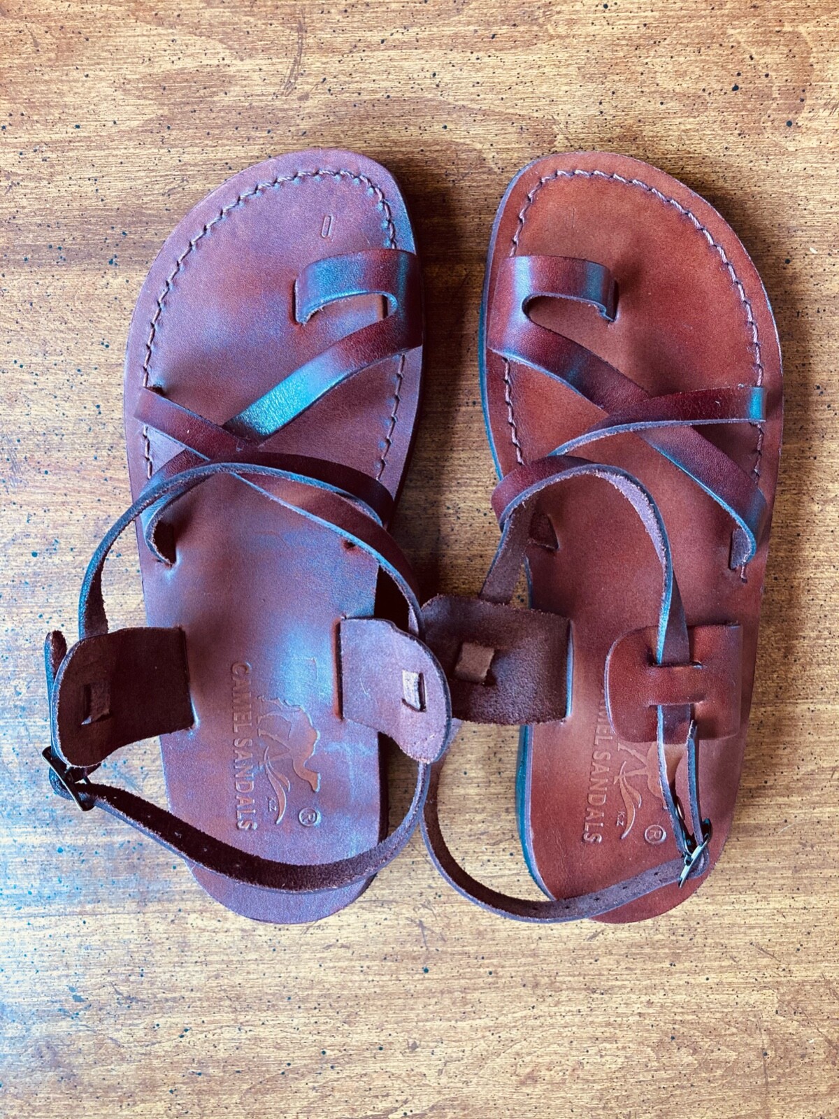 purple jesus sandals