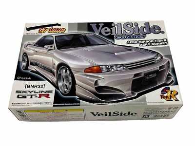 AOSHIMA - プラモデル完成品　 アオシマ 1/24 R32GTR ワイド化 アオシマ 1/24 頭文字D No.4 北条凛 BNR32 スカイラインGT-R