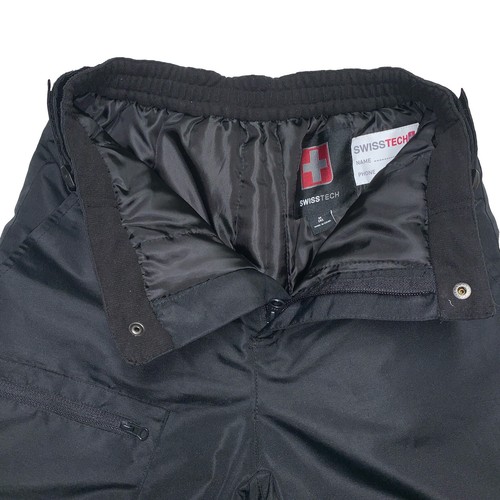 Swiss Tech Boy's Size 8 Medium Black Snow Ski Ice Pants 2 Pockets Insulated - Picture 3 of 12