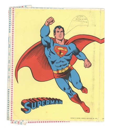 1974 Superman Book Cover Great Art USED Curt Swan? Art GD/VG - Picture 2 of 4
