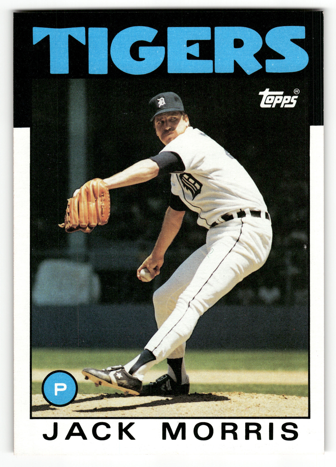 Jack Morris 1986 Topps Super #38 Detroit Tigers