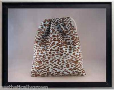 Gymnastics Leotard Grip Bags / Blue  Brown Cheetah Gymnast Birthday Goody Bag