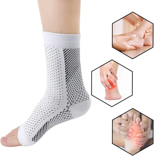 2 Paar Kompressions-Socken Nachts, Orthopädische Kompressionssocken, Gegen Ferse - Bild 3 von 7