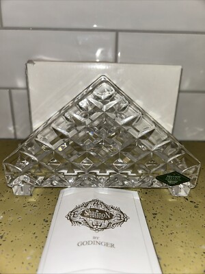 Shannon Crystal Diamond Napkin Holder Godinger Made In Czech Republic 24% 