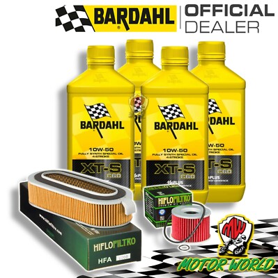 TAGLIANDO 4L BARDAHL XTS 10W50 + FILTRI HIFLO HONDA CB 900 F Supersport 1980