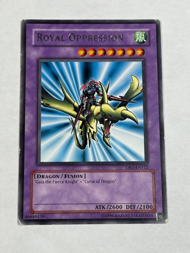 YUGIOH Royal Oppression DB1-EN122 Gaia Dragon Champion ERROR NAME MISPRINT MP
