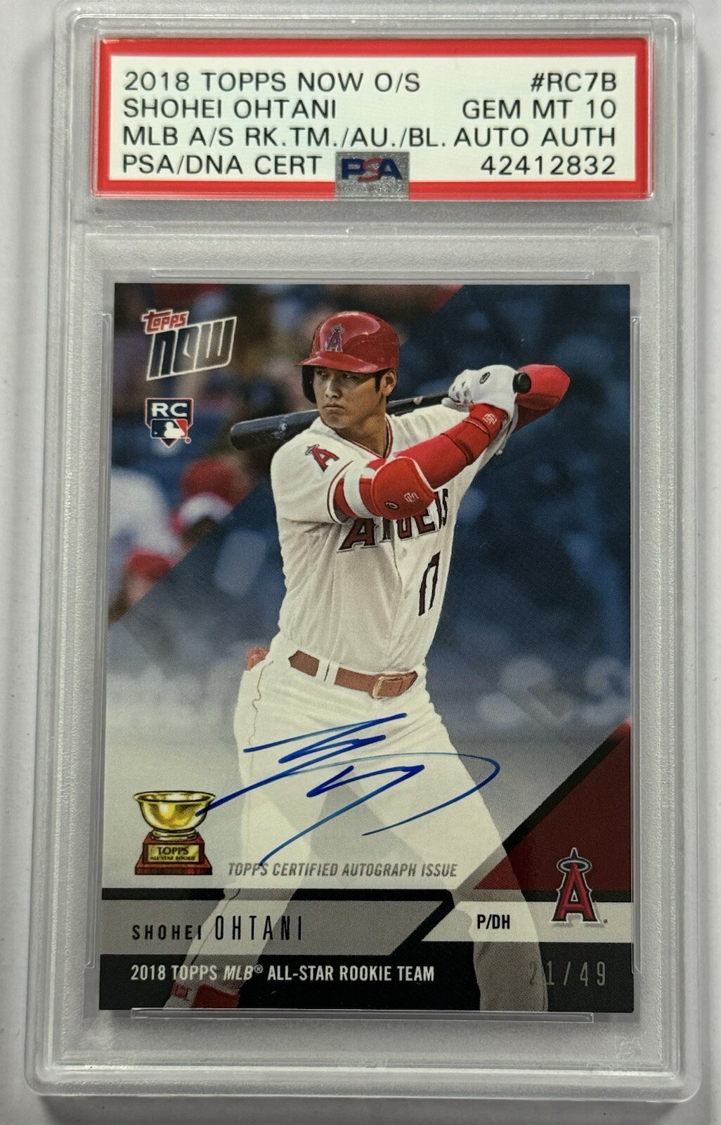 PSA9 大谷翔平 2018 TOPPS Bowman #49 / RC ルーキーカード shohei