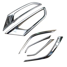 Chrome Front Rear Fog Light Lamp Cover For Mazda CX-3 DK 2016-2024 Accessories