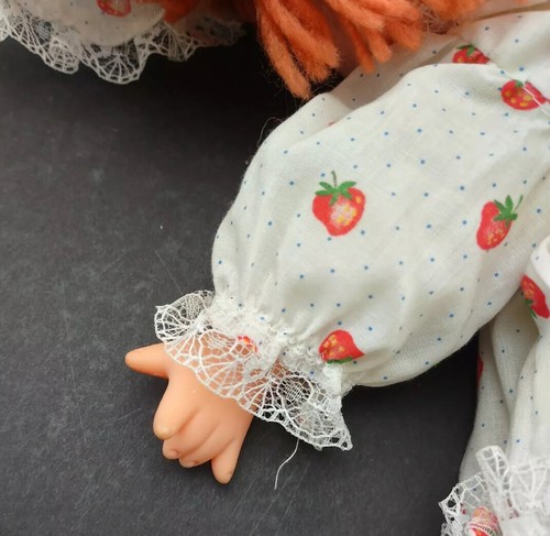 Ice Cream Doll Strawberry Shortcake Inspired Pink Doll Vintage White Dress Used - Picture 5 of 8