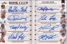 2023 Leaf Club Fisk Boggs Ortiz Clemens Martinez Perez Eckersley Auto 25/25 {ZA}