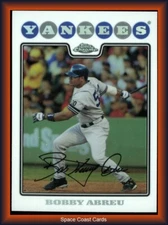 2008 (YANKEES) Topps Chrome Refractors #130 Bobby Abreu