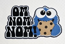 Cookie Monster Title Inspired. Scrapbook, Card making Paper Piecing