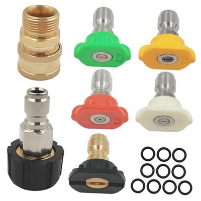 #ad #ad 5 Pcs Pressure Washer Spray Nozzles 2 M22 14mm Quick Connect Kit 10 O $23.25