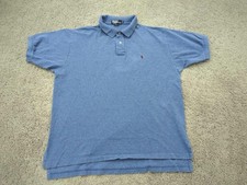 Polo Ralph Lauren Polo Shirt Mens XL Blue Short Sleeve 100 Cotton Preppy