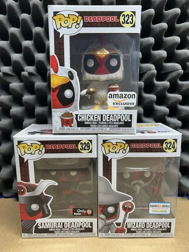 Funko Pop! Deadpool Lot! | #323 Chicken #324 Wizard #329 Samurai Exclusives