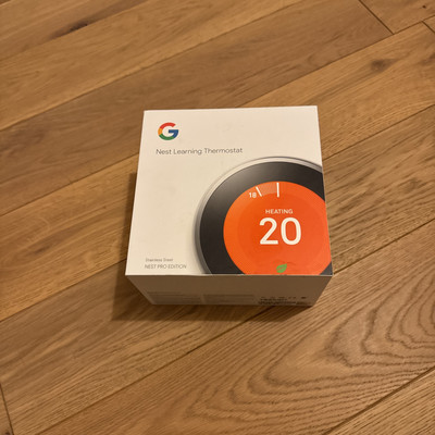Nest Thermostat 3. Generation Leerkarton (Edelstahl) nur Karton