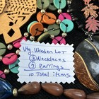 Vtg/now Wooden Costume Jewelry Lot of 10: Necklaces & Earrings — photo 10