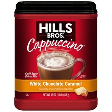 Hills Bros. Instant Cappuccino Mix, 16 oz, Pack of 1 - Select Your Flavor .
