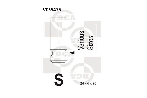 BGA Auslassventil V035475 FüR Land Rover MG Rover-image