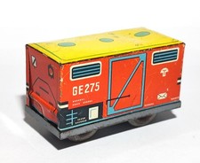 50er Jahre Blech Eisenbahn Wagen Güterwagen GE 275 ca 6,3cm, Hersteller ?#LT1017
