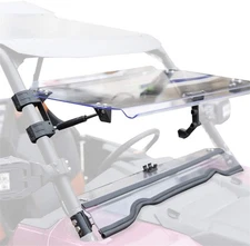 KIWI MASTER Heavy Duty 3-IN-1 Flip Windshield for 2014-2018 Transparent 