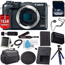 Canon EOS M6 Mirrorless Digital Camera - Black Deluxe Bundle 01