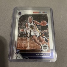 2019-20 Panini Hoops Premium Stock Jordan Poole RC #223 Warriors Michigan Rookie