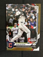 Chase DeLauter RC Opening Day 2 HRs 2026 MLB Topps NOW - Card 12 Gold Foil 3/50