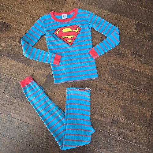 230175 Jungen 160 HANNA ANDERSSON Superman L/S Bio Pyjama Set