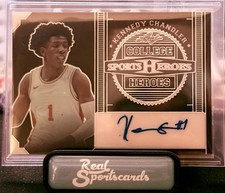 2024 Leaf Metal Sports Heroes College Heroes Black Shimmer Kennedy Chandler  /49
