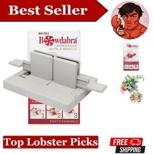 Effortless Bow Creation with Bowdabra Mini Bow Maker - Perfect Grey Craft Tool