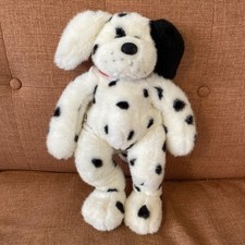 Build-A-Bear Dalmatian 1997 Red Collar Plush Dog Puppy Floppy Ears Barks Pants