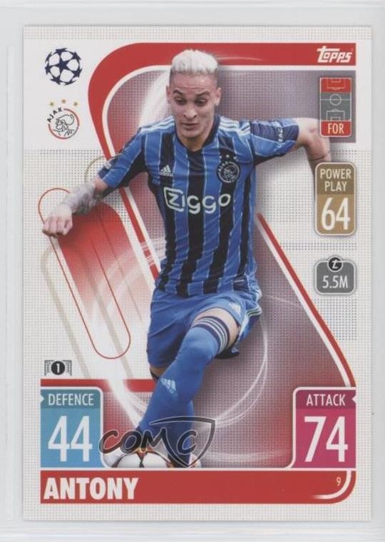 2021-22 Topps Match Attax UEFA Club Competitions Antony #9 11gl