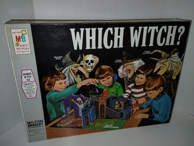 Vintage 1971 Milton Bradley Which Witch Board Game INCOMPLETE Horror