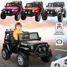 12V Electric Ride On Car 2 Seater Vehicle Toy Kids Truck Jeep w/ Remote Control