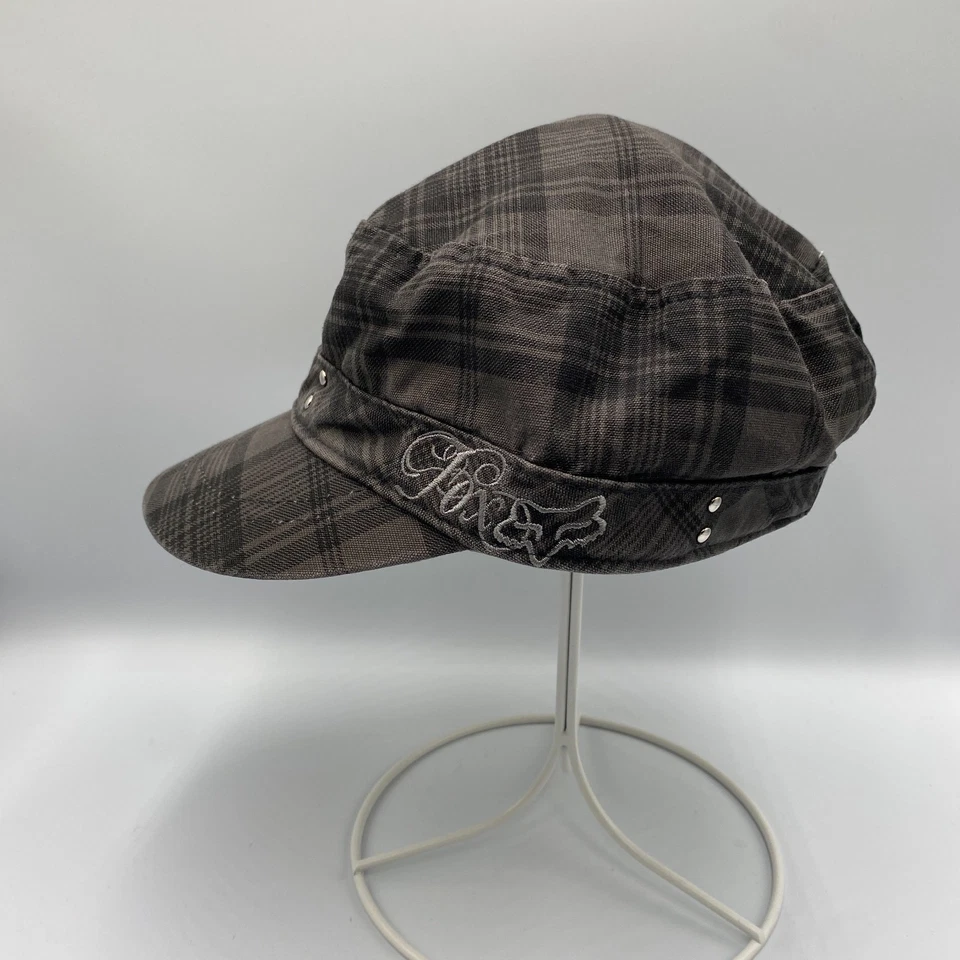 Gorra ajustable a cuadros cadete militar Fox Racing para mujer Foto 2 de 4