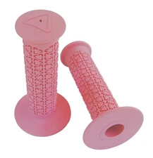 AME old school BMX bicycle grips - ROUNDS - PASTEL PINK