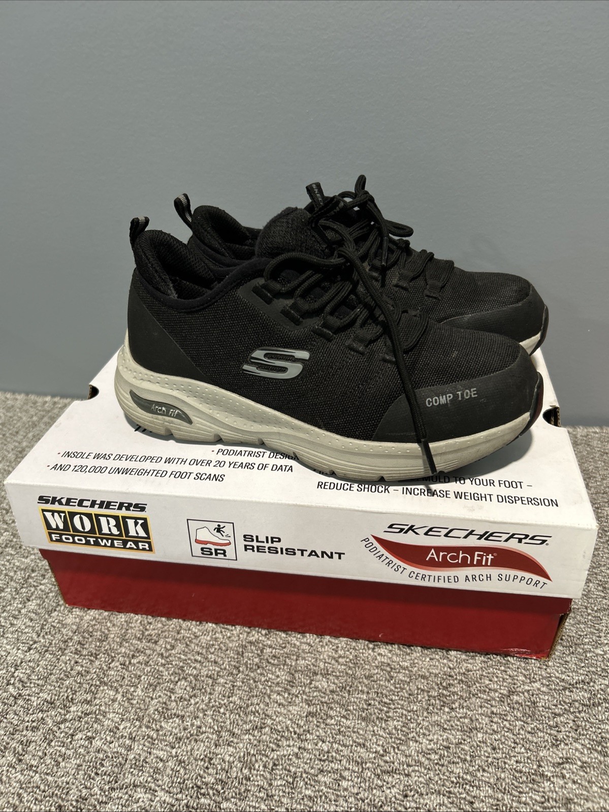 Skechers Womens Arch Fit SR Ebinal Work and Safety Shoes Size