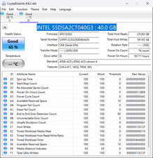 Intel 40GB SATA SSDSA2CT040G3 2.5 Enterprise SSD Drive 320 Series