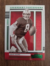 2021 Panini Contenders Legendary Contenders Green Steve Young 49ers card