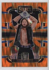 2024 Panini Select WWE Concourse Orange Flash Prizm AJ Styles #19 0sb5