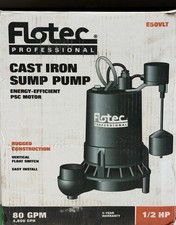 FLOTEC E50VLT 1/2 HP 80 GPM SUBMERSIBLE SUMP PUMP