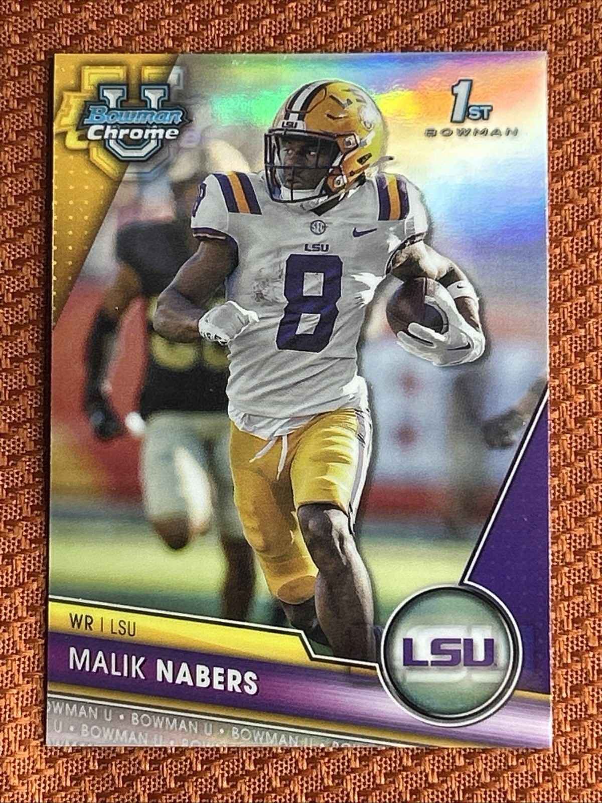 2023 Bowman University Chrome - Malik Nabers #74 Refractor (RC)