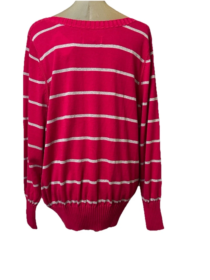 Nuevo Suéter Sonoma Para Mujer Talla 2X Indulgente Rojo y Dorado Navidad Vacaciones Suave Nuevo con Etiquetas Foto 3 de 4
