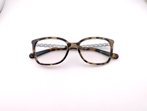 Coach Eyeglasses, Frames Only, HC 6122 5518(Grey Green Tort), 52-17-140, Plastic